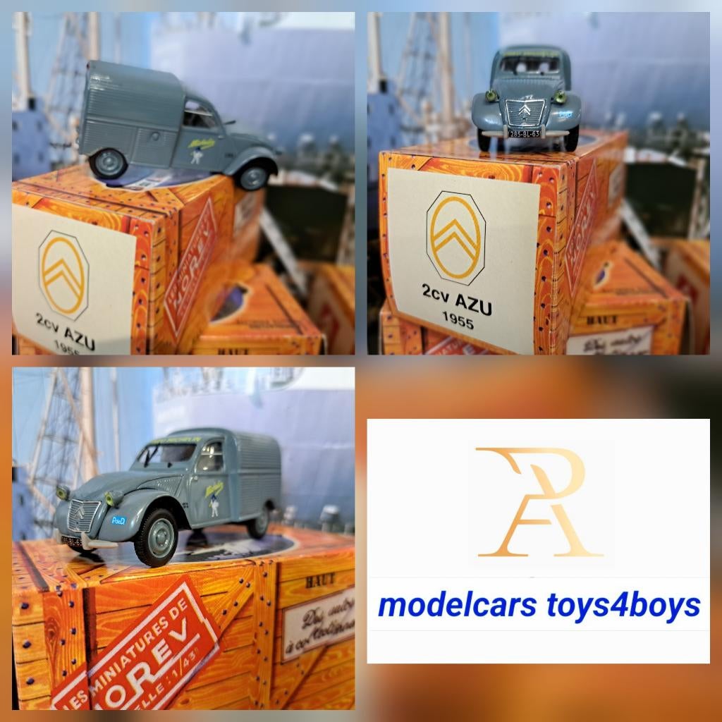 Norev Toys Citroen 2CV AZU Michelin  1/43, Hobby en Vrije tijd, Modelauto's | 1:43, Verzenden, Nieuw, Auto, Norev