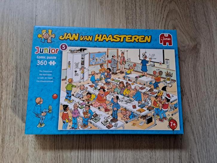 Jan van Haasteren junior puzzel 360 stukjes nieuw klaslokaal, Kinderen en Baby's, Speelgoed | Kinderpuzzels, Nieuw, 6 jaar of ouder