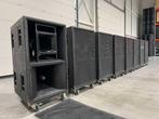 8x EAW KF850 15"/10"/2" + 8x wheelboard, Ophalen of Verzenden, Gebruikt, 120 watt of meer