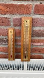 Nieuw - 2x retro houten thermometers TFA, Ophalen of Verzenden, Nieuw, Binnenthermometer