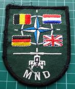 Patch MND  helicopter Luchtmacht geen klittenband, Ophalen of Verzenden, Luchtmacht, Embleem of Badge