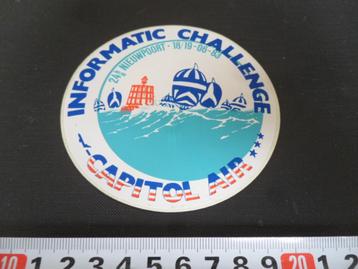 sticker NIEUWPOORT Informatic challenge CAPITOL AIR  beschikbaar voor biedingen
