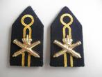 kraagemblemen Korps Rijdende Artillerie, Ophalen of Verzenden, Landmacht, Nederland, Embleem of Badge