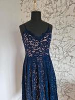 Leuke kanten jurk donkerblauw 36, Blauw, Nieuw, Ophalen of Verzenden, Maat 36 (S)
