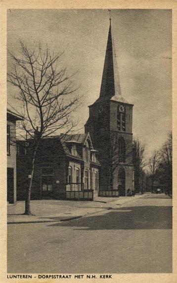 Lunteren - Dorpsstraat met N.H. Kerk - 1948 gelopen beschikbaar voor biedingen