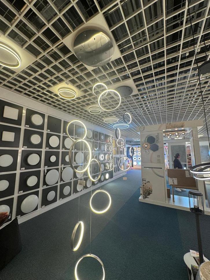 Vide hanglamp van Highlight, Huis en Inrichting, Lampen | Hanglampen, Zo goed als nieuw, 75 cm of meer, Metaal, Ophalen