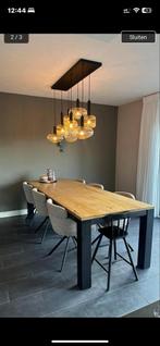 Lucide Hanglamp Maloto Amber 150x30cm, Ophalen, Zo goed als nieuw, Glas, Minder dan 50 cm