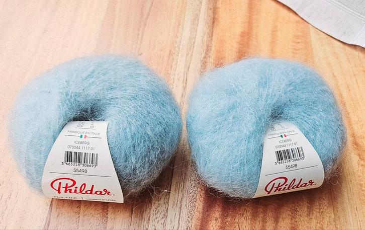 Phildar Wol - Iceberg Kleur, Hobby en Vrije tijd, Breien en Haken, Zo goed als nieuw, Breien of Haken, Wol of Garen, Ophalen of Verzenden