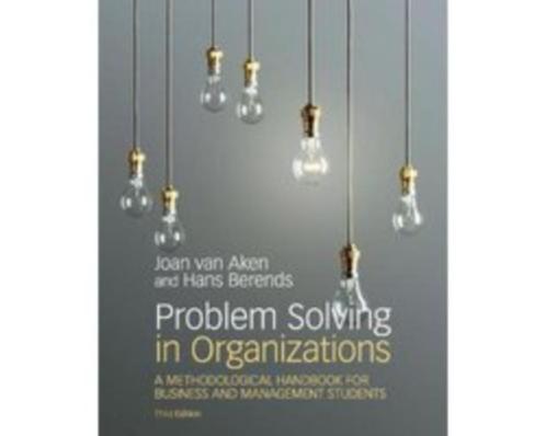 Problem Solving in Organizations 9781108402774, Boeken, Studieboeken en Cursussen, Zo goed als nieuw, HBO, Beta, Verzenden