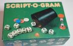 Retro Jumbo Script-o-gram spel Scriptogram letterspel, Ophalen, Gebruikt