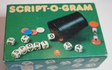 Retro Jumbo Script-o-gram spel Scriptogram letterspel beschikbaar voor biedingen