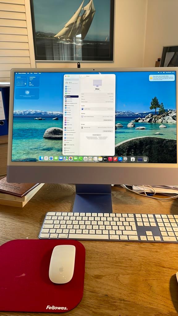 iMac, 24 inch, M1, 16GB, 1TB (2021), Computers en Software, Apple Desktops, Zo goed als nieuw, iMac, SSD, 3 tot 4 Ghz, 16 GB, Ophalen of Verzenden