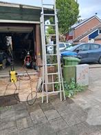 Aluminium ladder, Doe-het-zelf en Verbouw, Ladders en Trappen, Ophalen, Gebruikt, Ladder, Opvouwbaar of Inschuifbaar