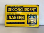 Emaille Reclamebord De Concurrent Inageen, Ophalen of Verzenden