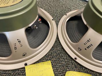 2x Celestion Greenback G12H 1971, geheel origineel beschikbaar voor biedingen