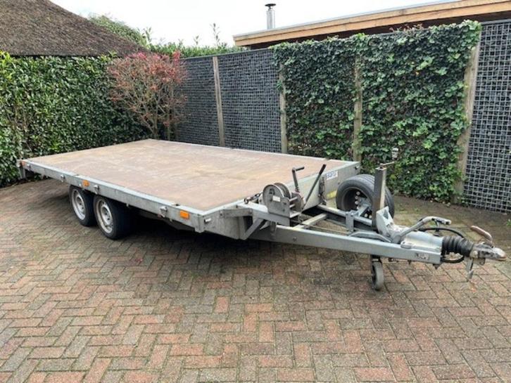 Saris oprijwagen/autoambulance/machinetransport, Auto diversen, Aanhangers en Bagagewagens, Gebruikt, Ophalen