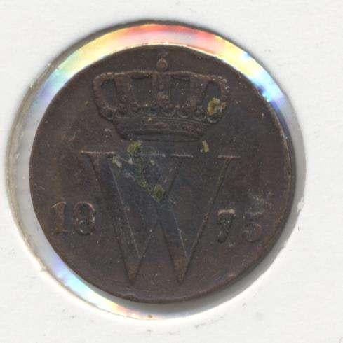 Nederland Halve cent 1875 Willem 3