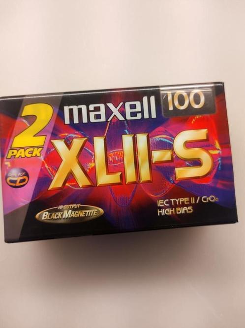 Maxell XLII-S 100 cassettes (2 stuks) XLIIS100, Cd's en Dvd's, Cassettebandjes, Nieuw in verpakking, Voorbespeeld, Overige genres