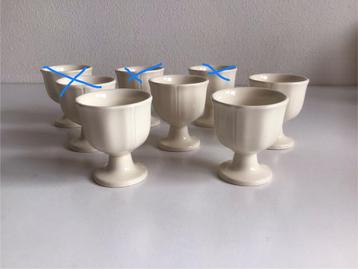 4x eierdopje Wedgwood Queens Ware Plain. NIEUW beschikbaar voor biedingen