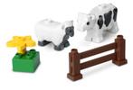 LEGO Duplo Boerderijdieren 4658 - Koe, Schaap, Hek, Ophalen of Verzenden, Zo goed als nieuw, Complete set, Duplo