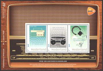 Postzegels 100 jaar Radio in Nederland beschikbaar voor biedingen