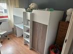 Halfhoogslaper Leon met bureau, Kinderen en Baby's, Kinderkamer | Stapelbedden en Hoogslapers, Ophalen, Gebruikt, Halfhoogslaper