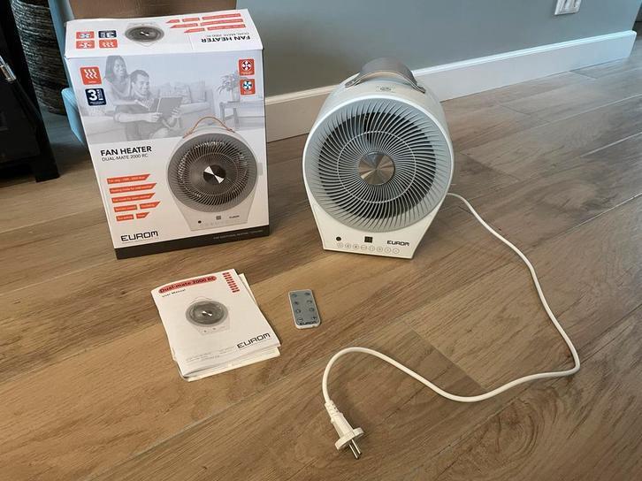 Eurom Dual Mate 2000 RC Ventilator Kachel, Witgoed en Apparatuur, Ventilatoren, Zo goed als nieuw, Ophalen of Verzenden