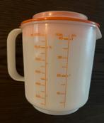 Tupperware Mix N Meet Maatkan/beker  1,25 liter  Oranje/wit, Ophalen of Verzenden, Zo goed als nieuw, Oranje, Beker of Kan