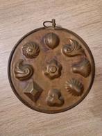 Brocante koperen bakvorm: schelpen, Ophalen of Verzenden