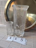 Vintage Glazen Vazen Set - Persglazen vaas Fidenza, Ophalen of Verzenden