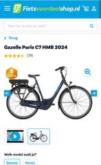 Gazelle Paris C7 HMB 2024 elektrische fiets te koop, Fietsen en Brommers, Elektrische fietsen, Nieuw, Ophalen of Verzenden, 50 km per accu of meer
