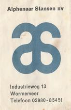 Alphenaar Stansen AS Industrieweg Wormerveer, Ophalen of Verzenden