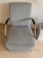 Mooie Woood stoel licht grijs, Huis en Inrichting, Fauteuils, Ophalen of Verzenden, Zo goed als nieuw, 50 tot 75 cm
