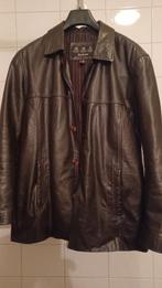 Vintage leren jas colbert., Ophalen of Verzenden, Gedragen, Maat 52/54 (L), Bruin