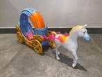 Prachtige Assepoester koets met paard, Kinderen en Baby's, Speelgoed | Speelgoedvoertuigen, Ophalen of Verzenden, Zo goed als nieuw