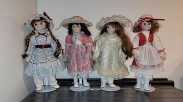 ZGAN 4 poppen, The Heritage Mint Collection 40 cm hoog beschikbaar voor biedingen