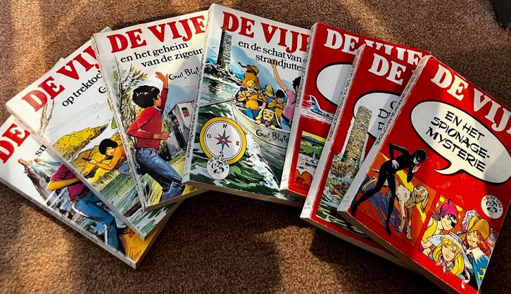 De Vijf - Enid Blyton - 7 Boeken, Boeken, Kinderboeken | Jeugd | onder 10 jaar, Gelezen, Fictie algemeen, Ophalen of Verzenden