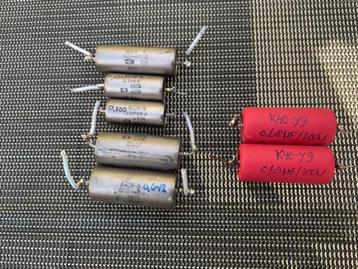 7st K40Y-9 papier in olie condensatoren beschikbaar voor biedingen