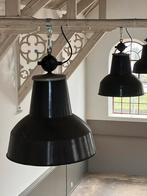 Industriële originele fabriekslampen emaille antracietgrijs, Ophalen, Gebruikt, Lamp, Lamp