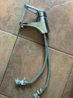 Kraan voor wastafel warm en koud water, Ophalen of Verzenden, Gebruikt, Rvs, Kraan