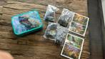 Schmidt 4x kinderpuzzels Dinos in mooie koffer, Verzenden, Zo goed als nieuw