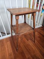 Houten plantentafel / bijzettafel - Delft, Huis en Inrichting, Tafels | Bijzettafels, Ophalen, Gebruikt, Minder dan 55 cm