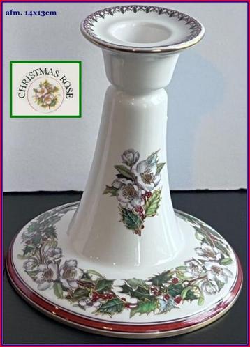 Elegante KANDELAAR "Christmas Rose" SPODE China Porselein beschikbaar voor biedingen