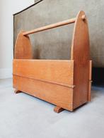Vintage lectuurbak hout krantenbak, Ophalen of Verzenden, Gebruikt
