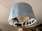Safari hanglamp, Huis en Inrichting, Lampen | Lampenkappen, Ophalen, Blauw, Rond, Zo goed als nieuw