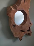Spiegel teak hout, Huis en Inrichting, Woonaccessoires | Spiegels, Minder dan 50 cm, Ophalen of Verzenden, Zo goed als nieuw, Minder dan 100 cm