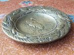Prachtig antiek brons schaaltje uit Japan met kraanvogels., Ophalen of Verzenden