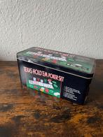Texas hold em pokerset, Verzamelen, Blikken, Ophalen of Verzenden, Zo goed als nieuw, Overige