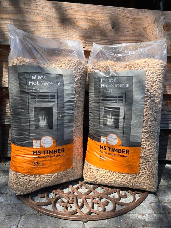 Houtpellets HS Timber 100% naaldhout ENplusA1, Huis en Inrichting, Kachels, Nieuw, Pelletkachel, Hout, Ophalen