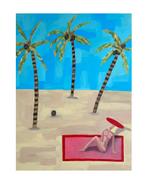 “The Playa” 60x80cm, Ophalen, Schilderij, 75 cm of meer